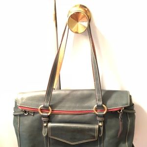 Dooney & Bourke Florentine Turquoise Satchel Large
